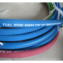 blue high performance industry 1 / 2 inch fiber braided fuel hoses